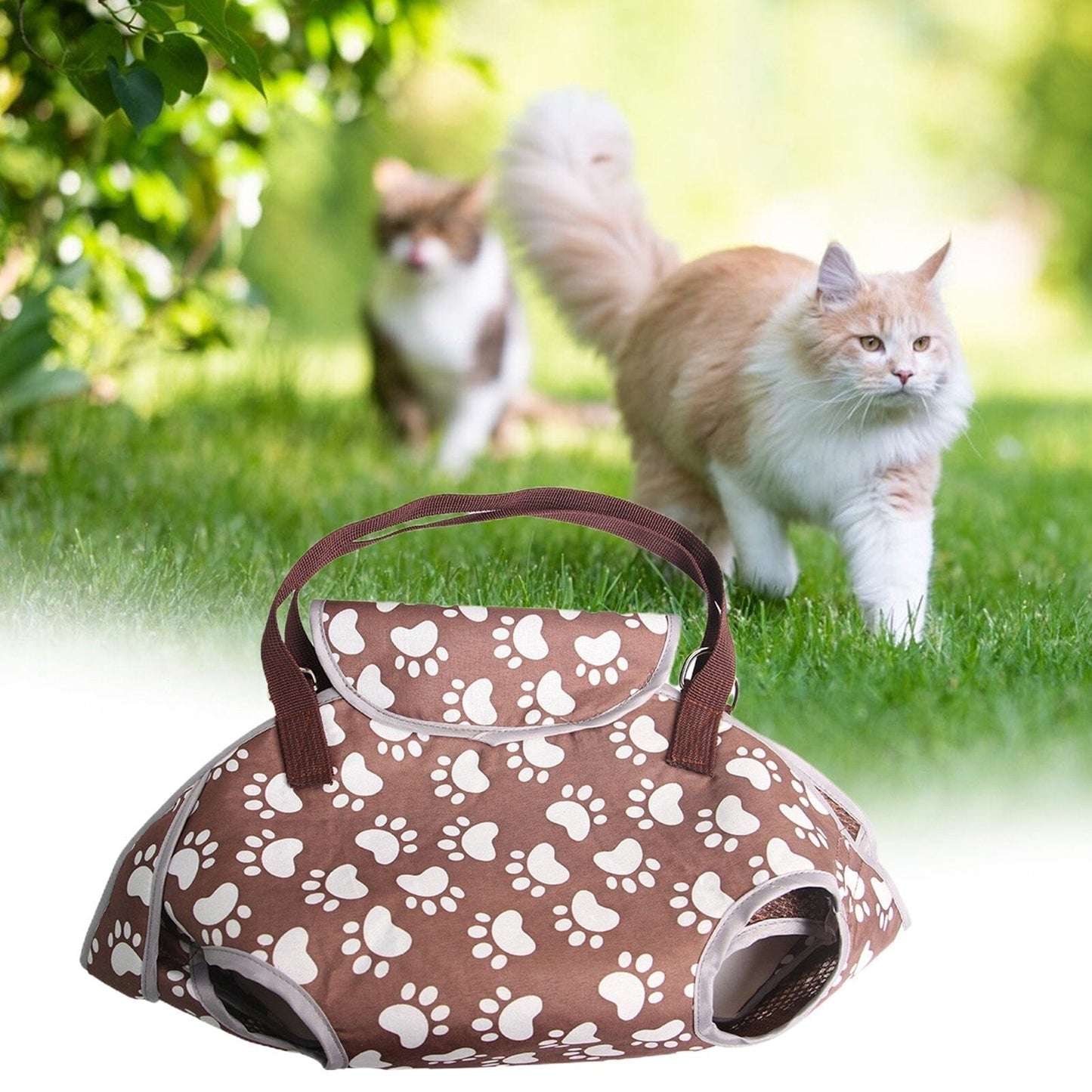 Sac de transport chat - PorteChat™ - Marron