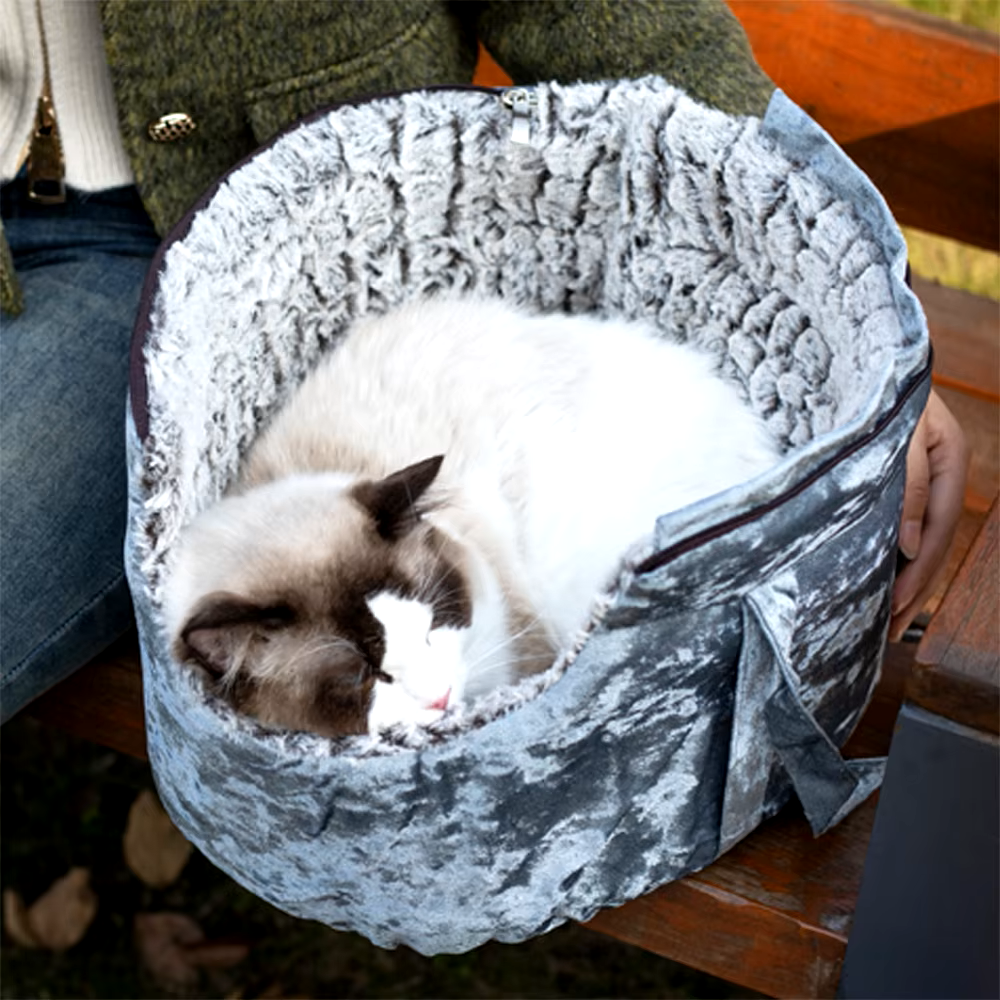 Sac de transport chat - CosyChat™ - Argent