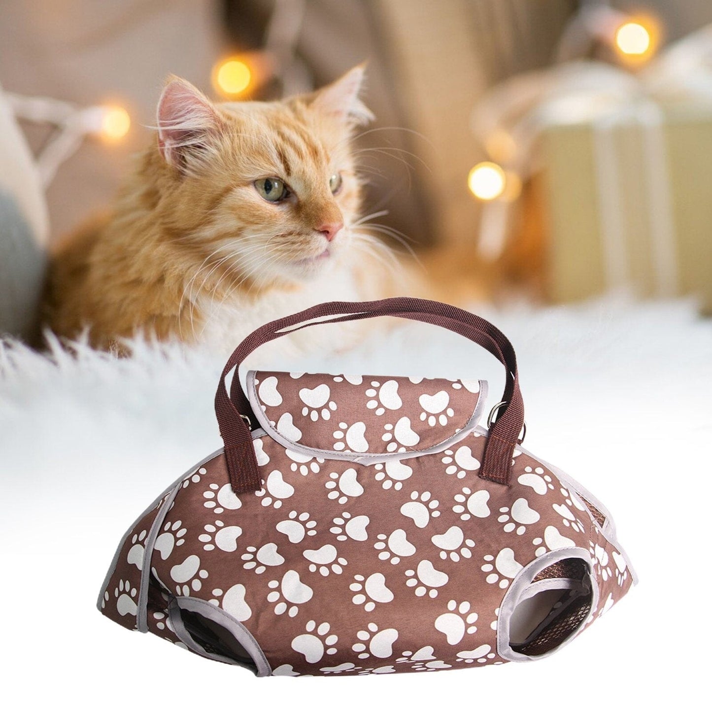 Sac de transport chat - PorteChat™ - Marron