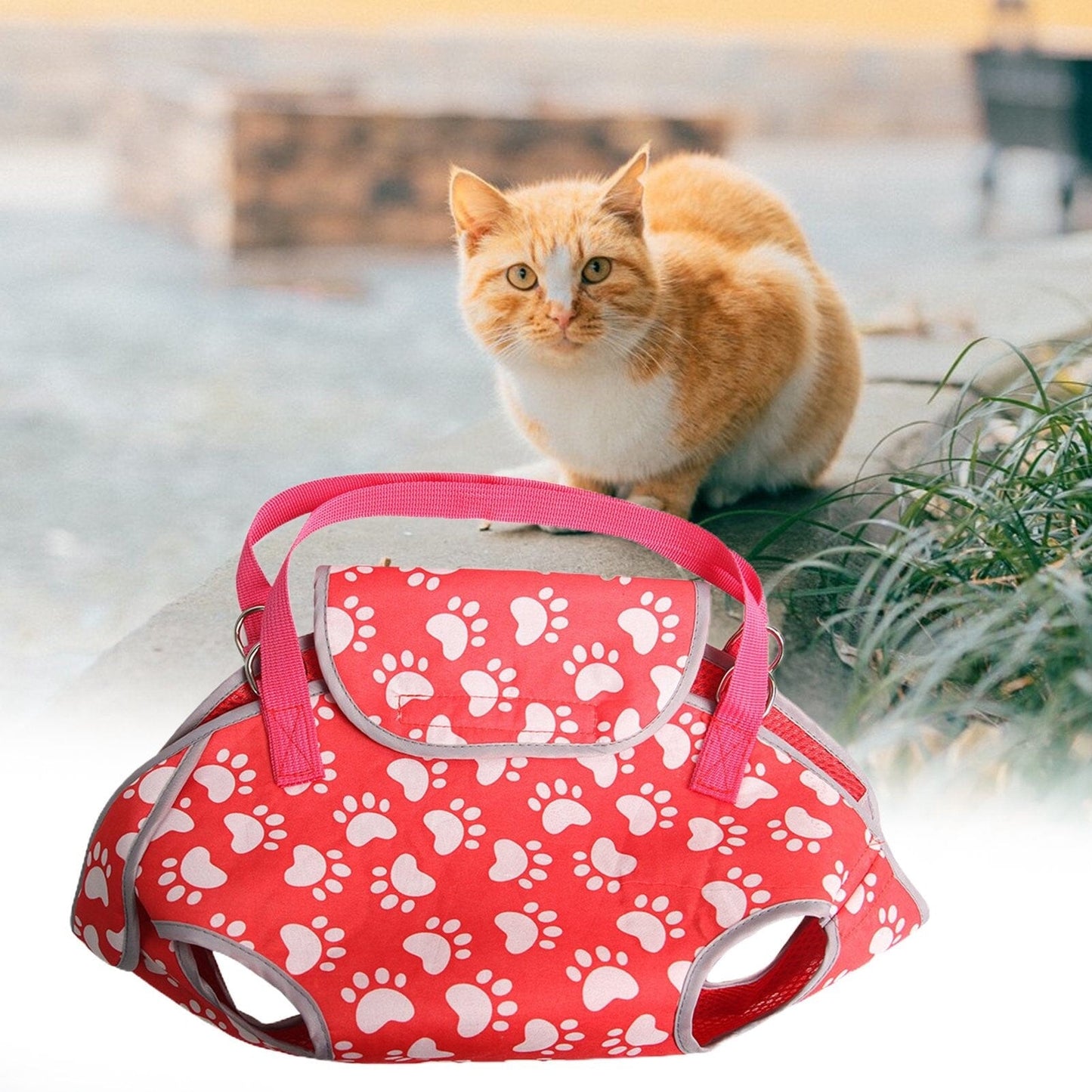 Sac de transport chat - PorteChat™ - Rouge